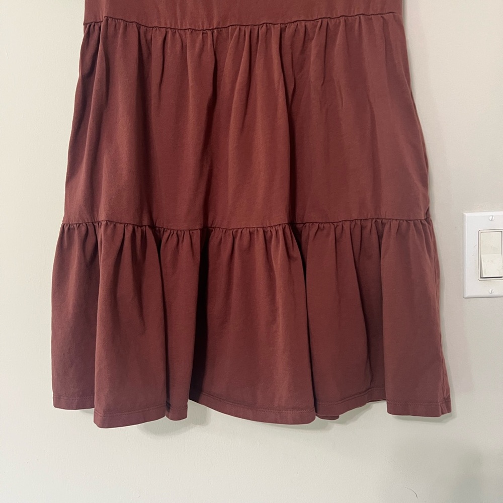 Old Navy Rust/Brown Babydoll Ruffle Dress - Picture 9 of 9